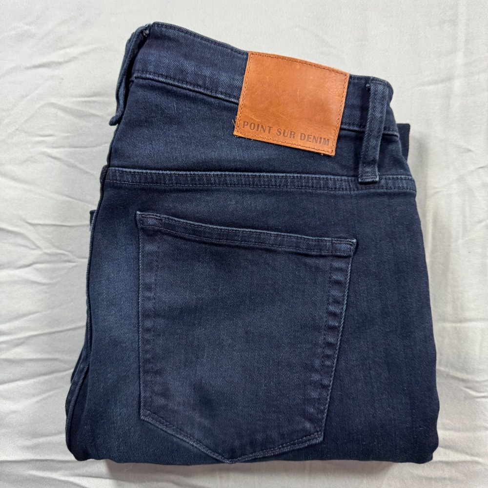 POINT SUR‎ 10" Demi-Boot Jeans Women's 28 Dark Wash Stretch